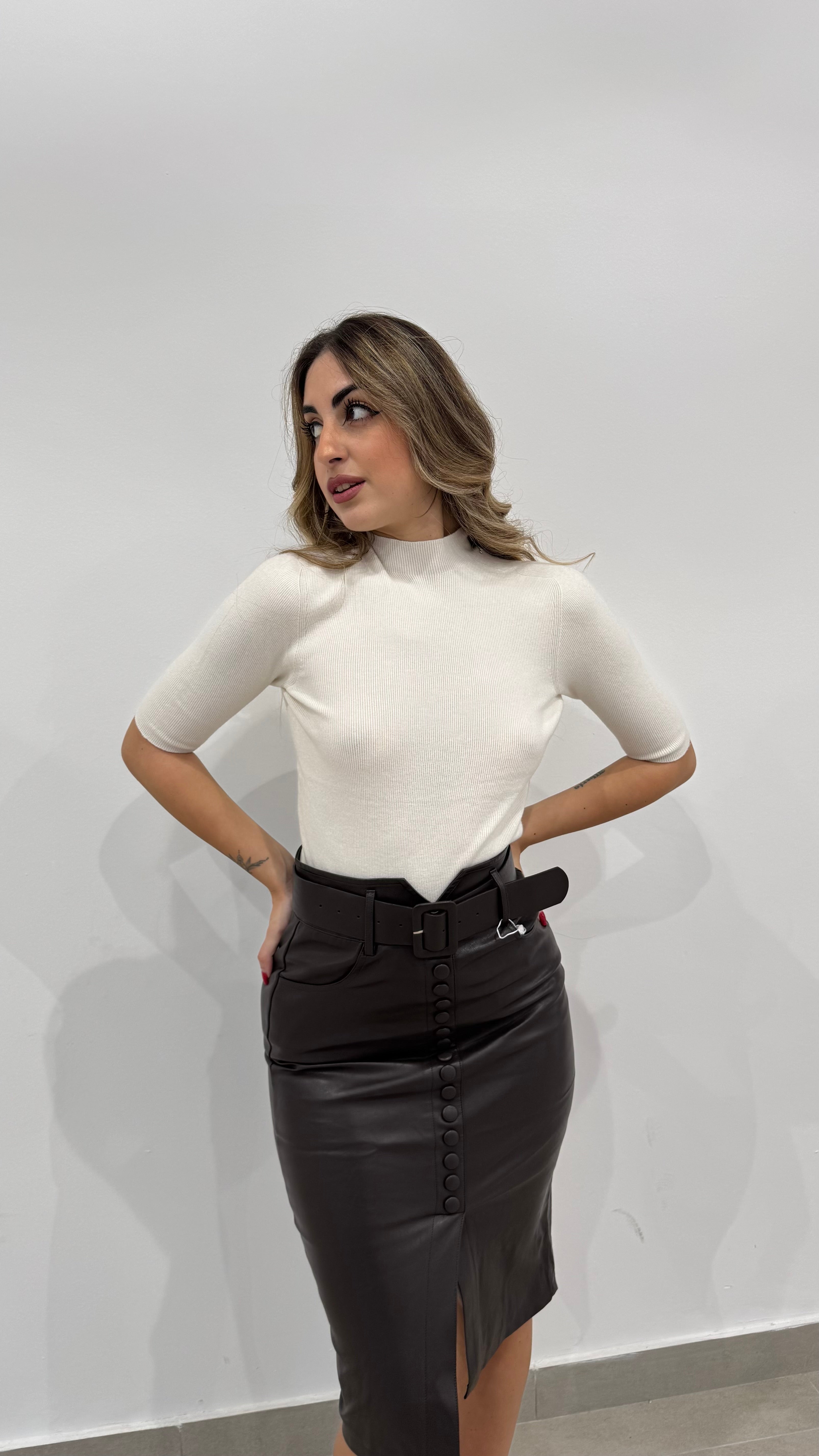 Maglia a costine 0036