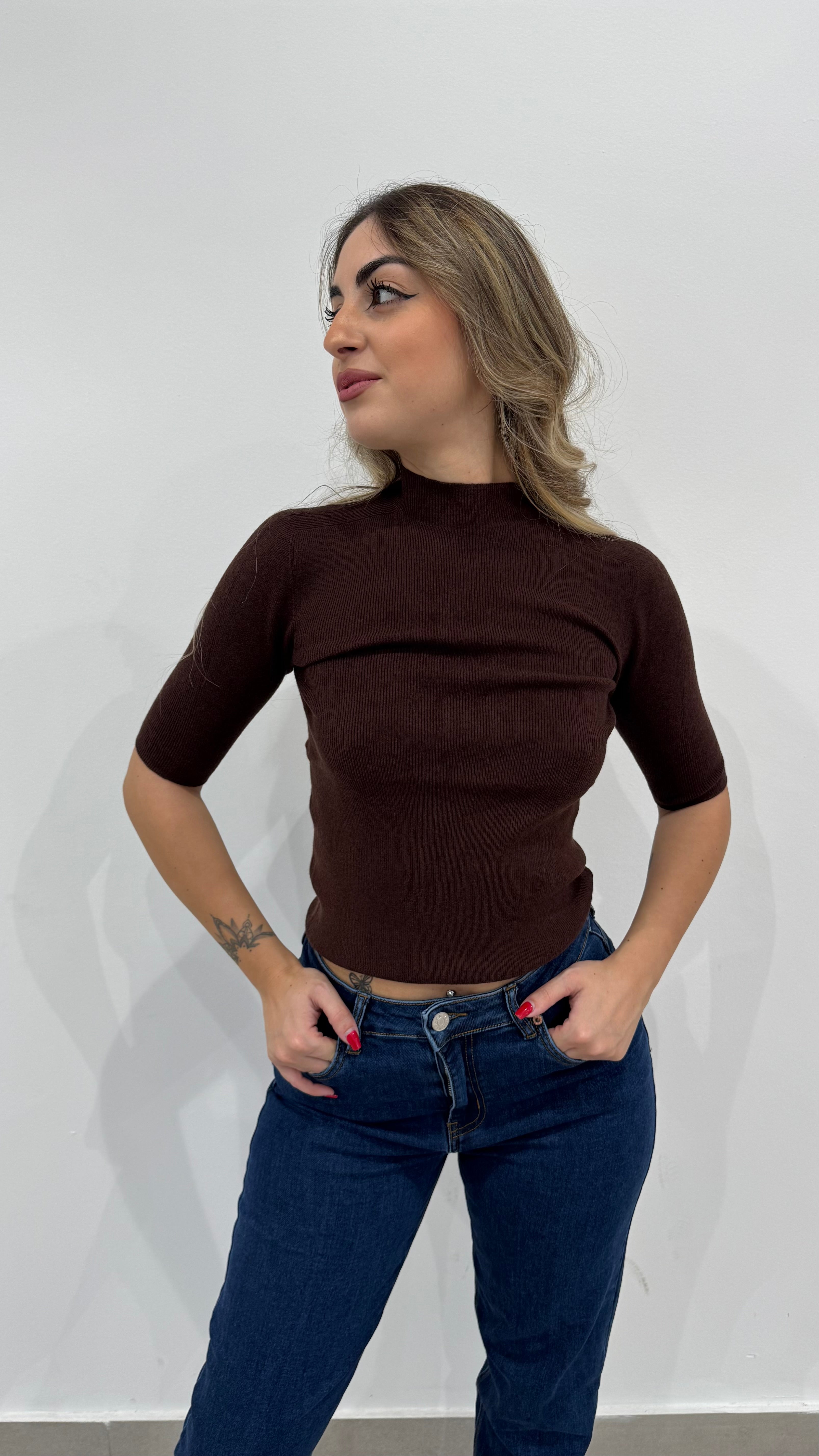 Maglia a costine 0036