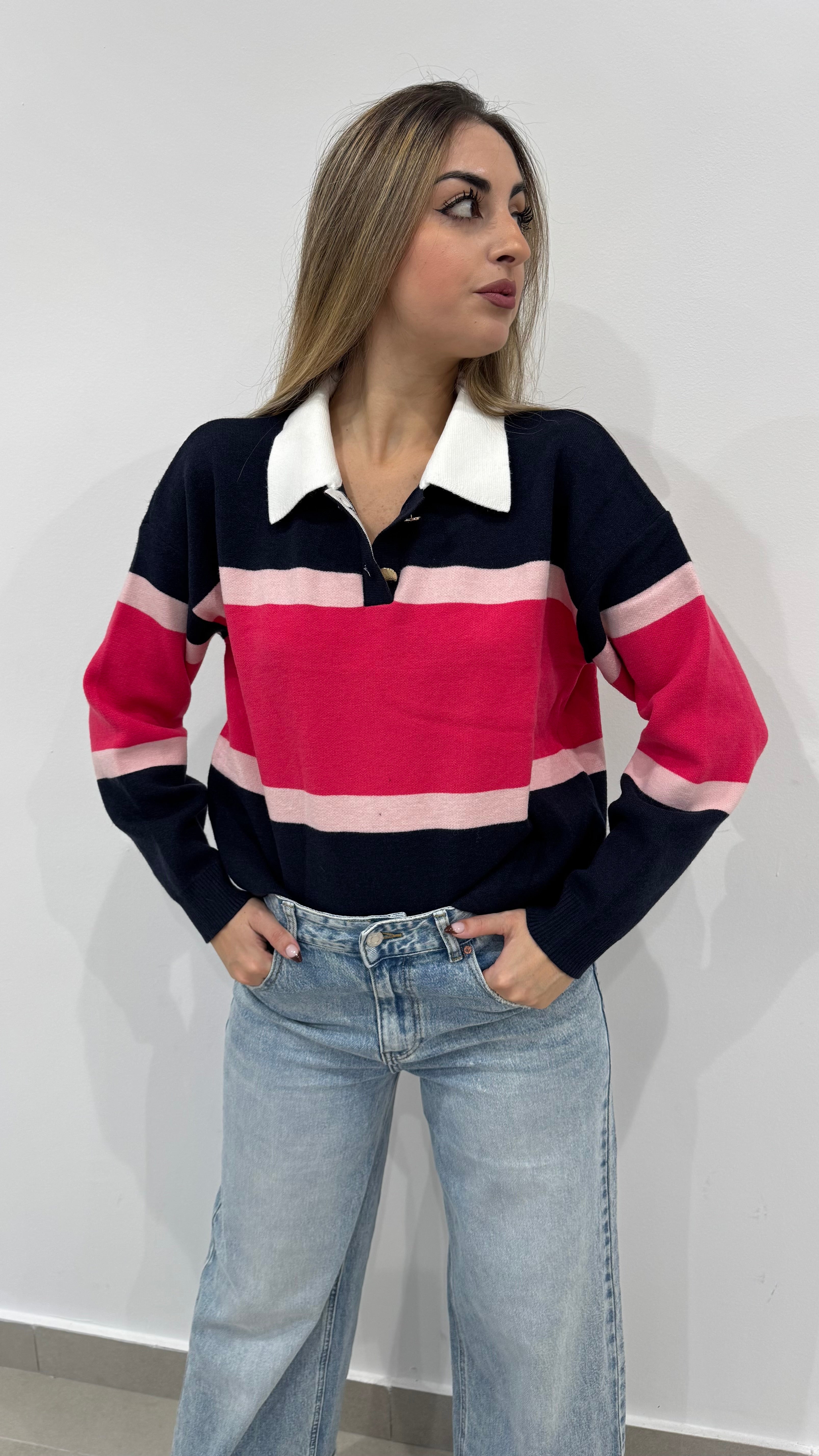 Pullover a Righe 7960