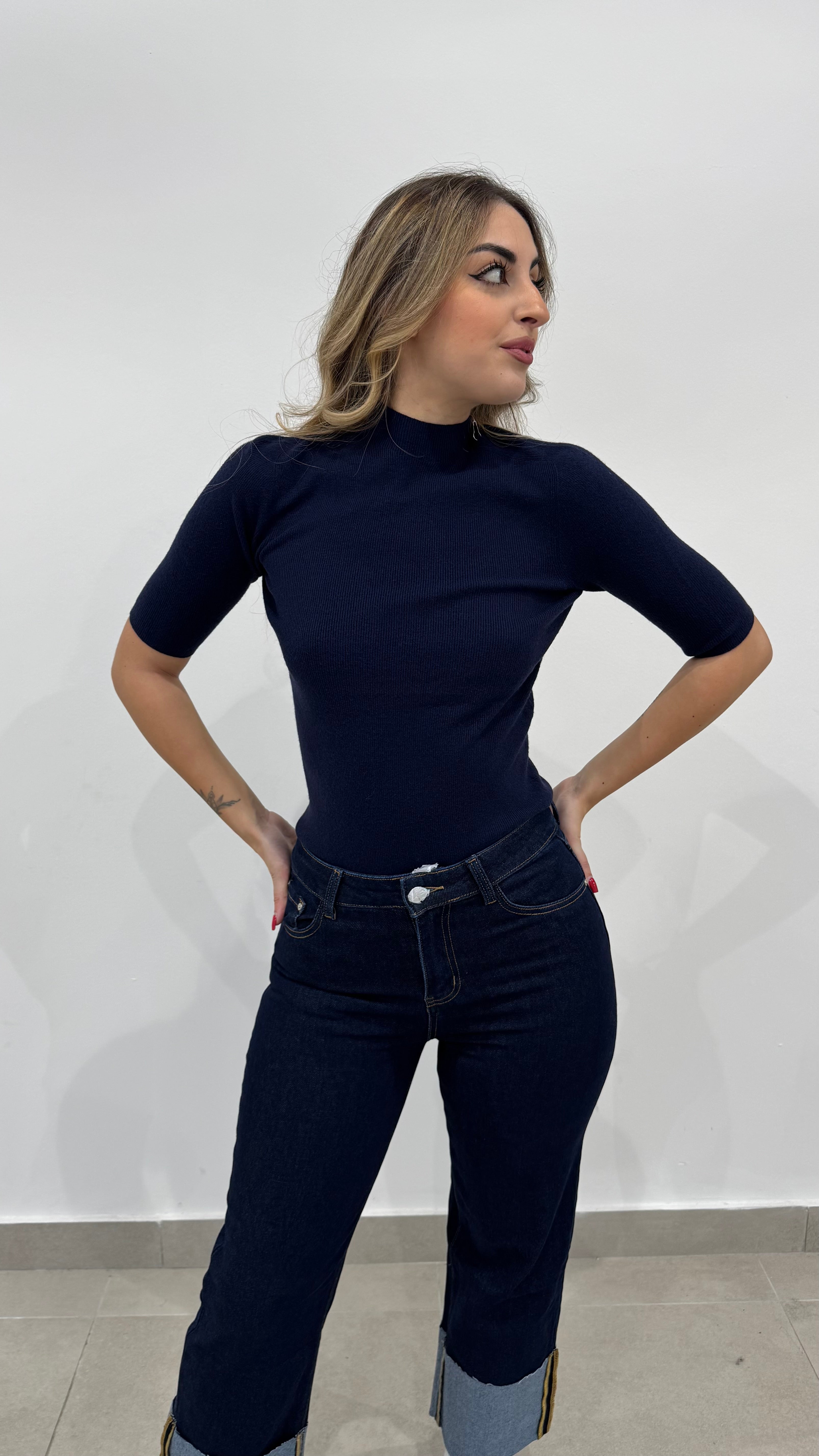 Maglia a costine 0036