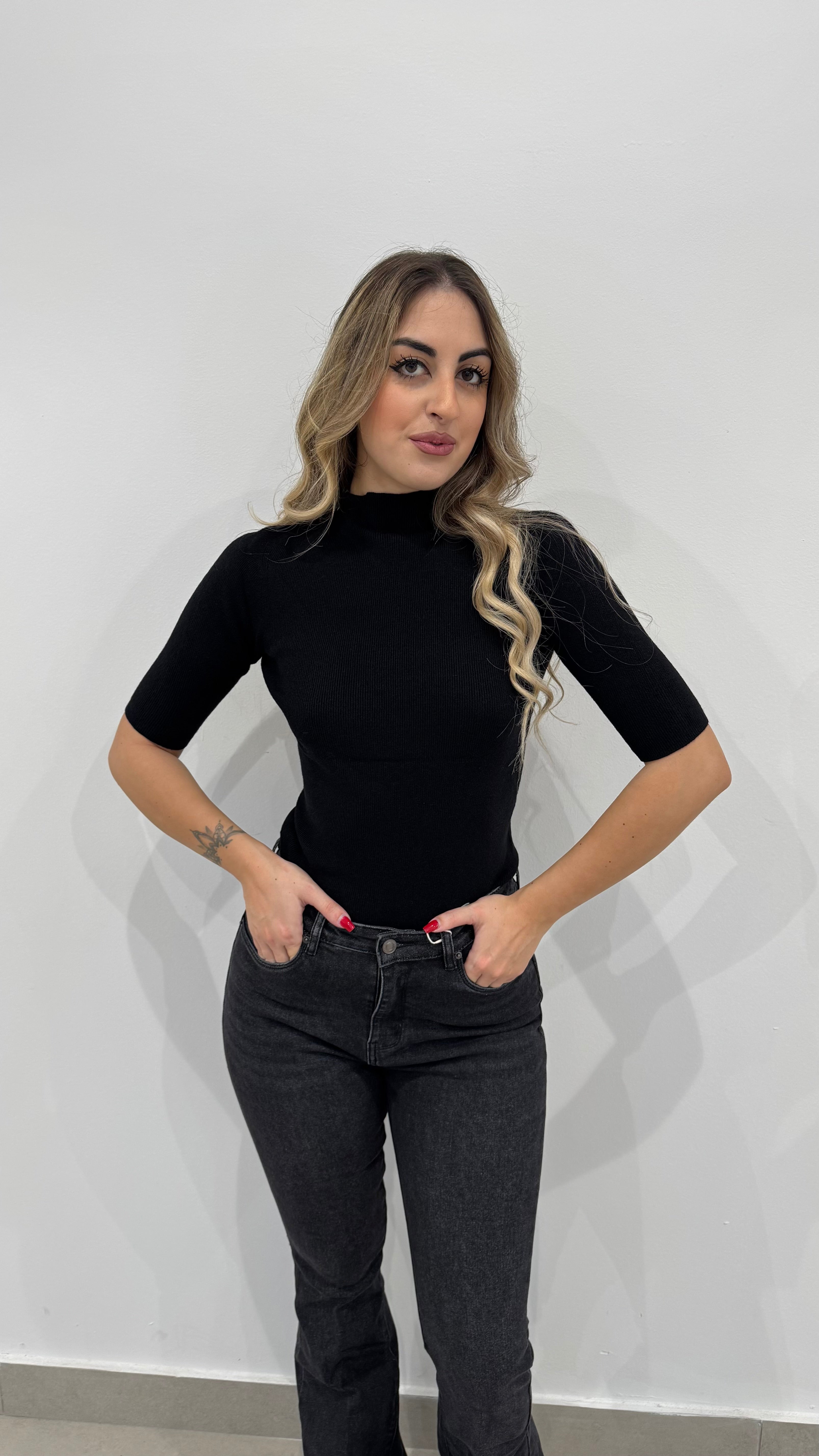 Maglia a costine 0036