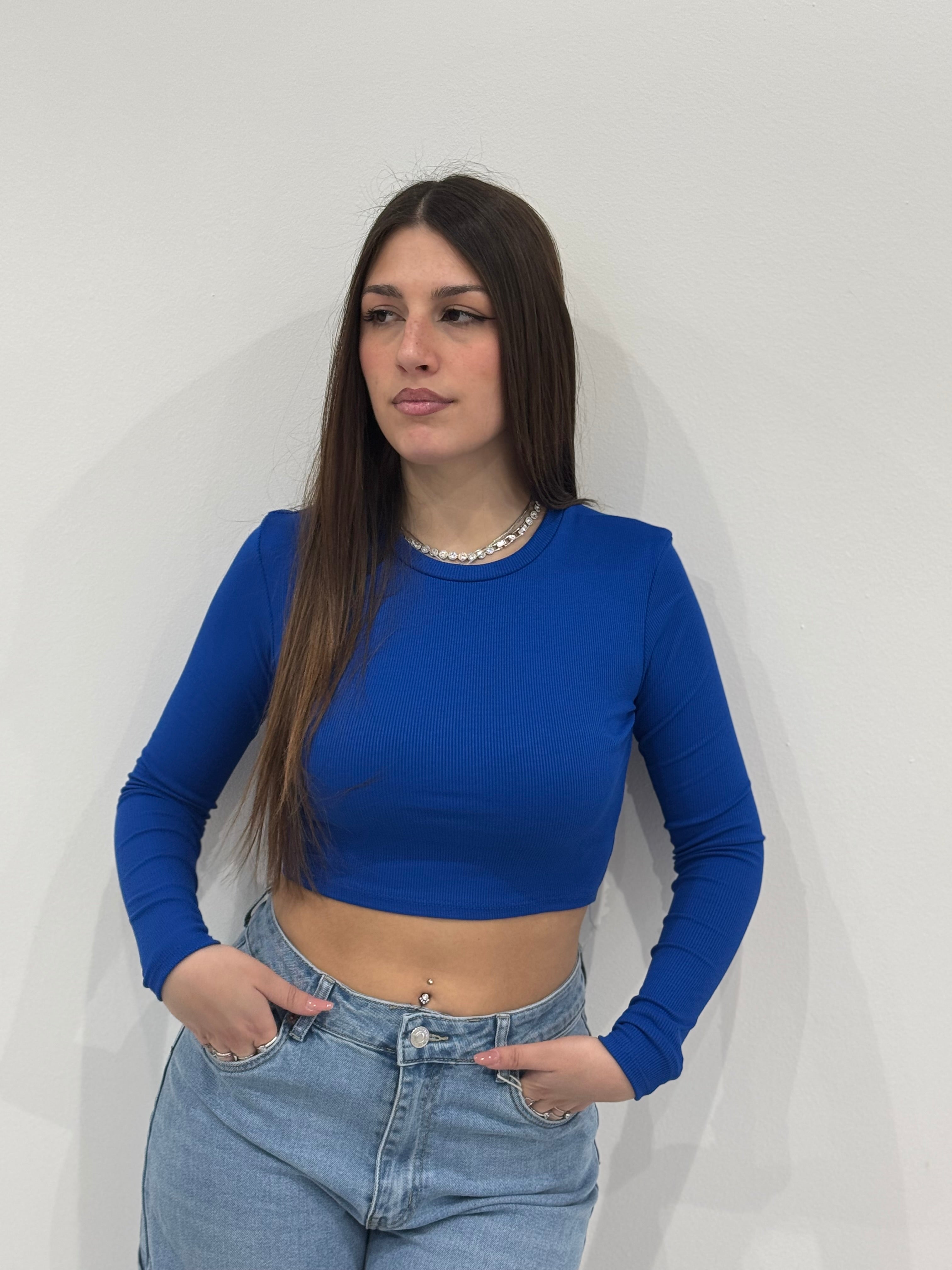 Maglia crop basic (5029)