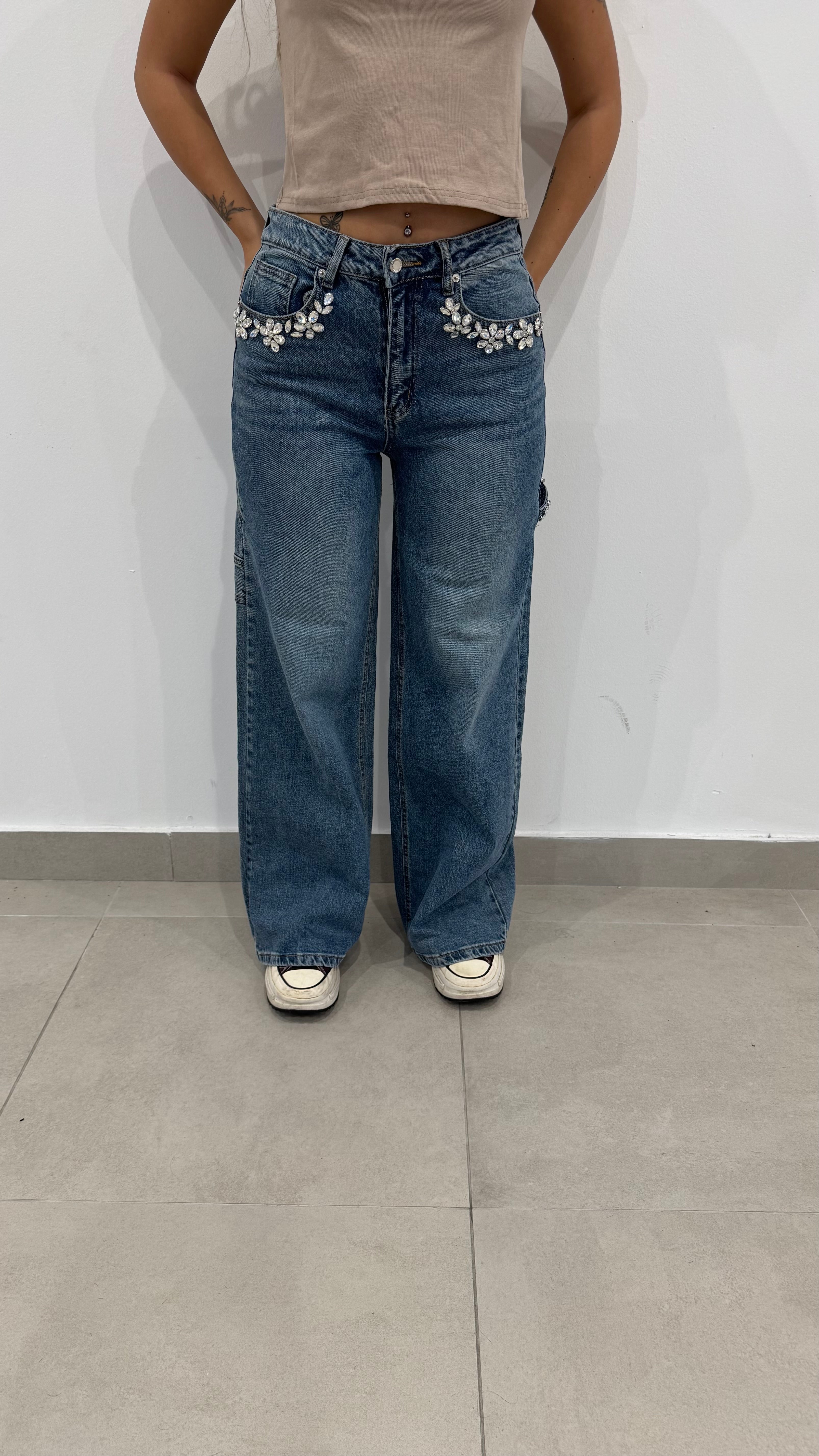 Jeans Cargo Swarovski v5022