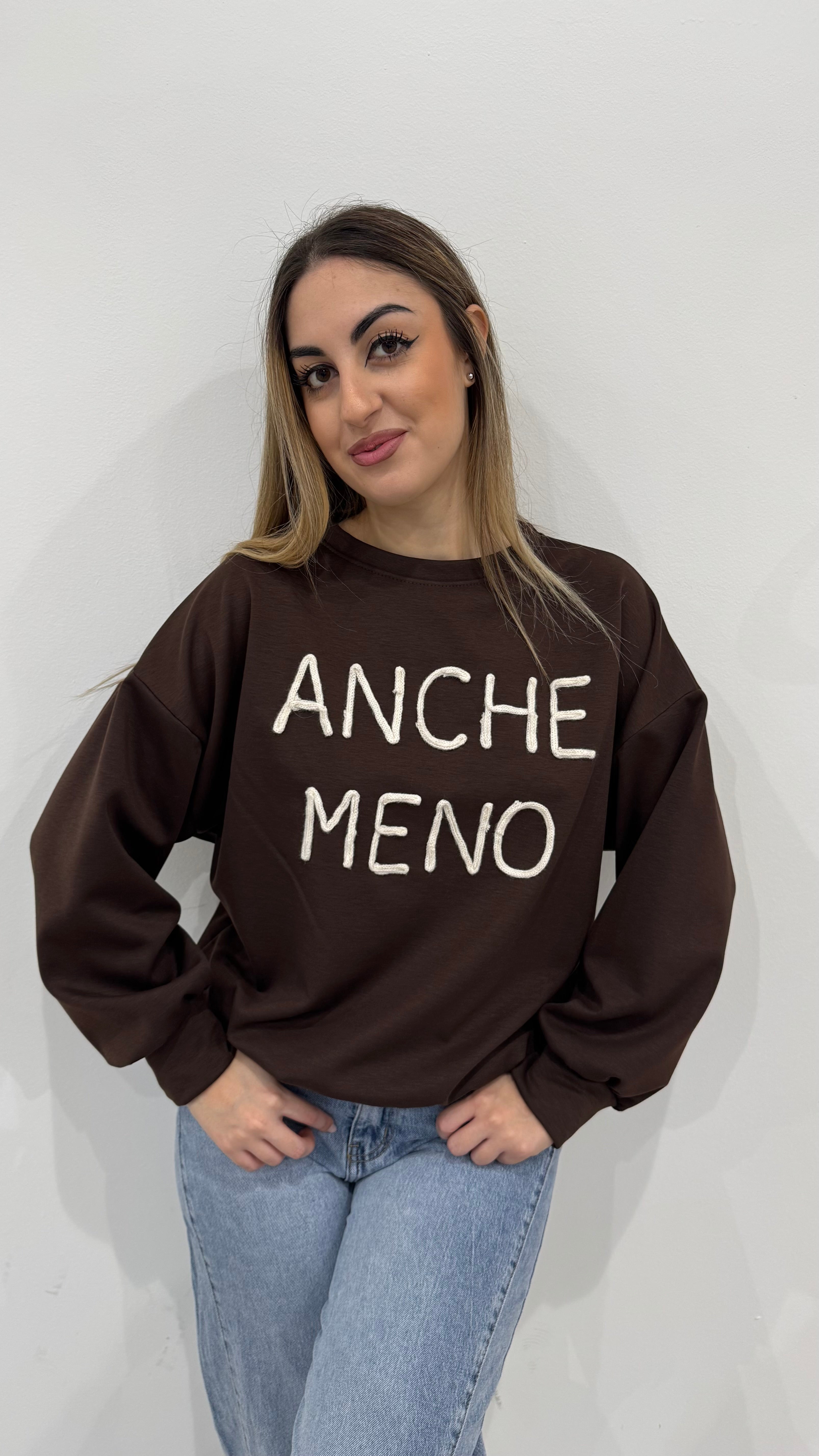 Felpa Anche Meno m6023