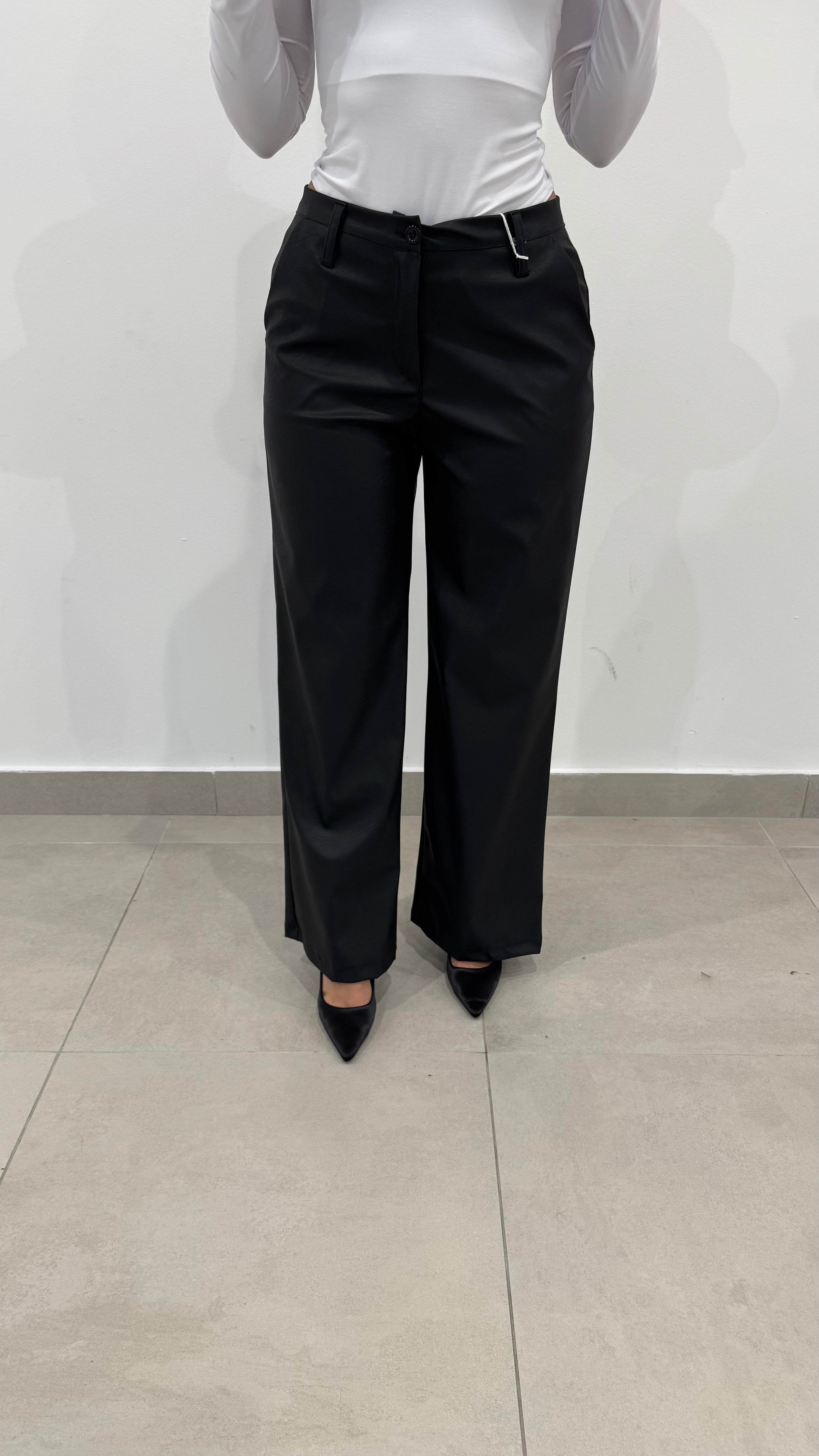 Pantalone in ecopelle m13375