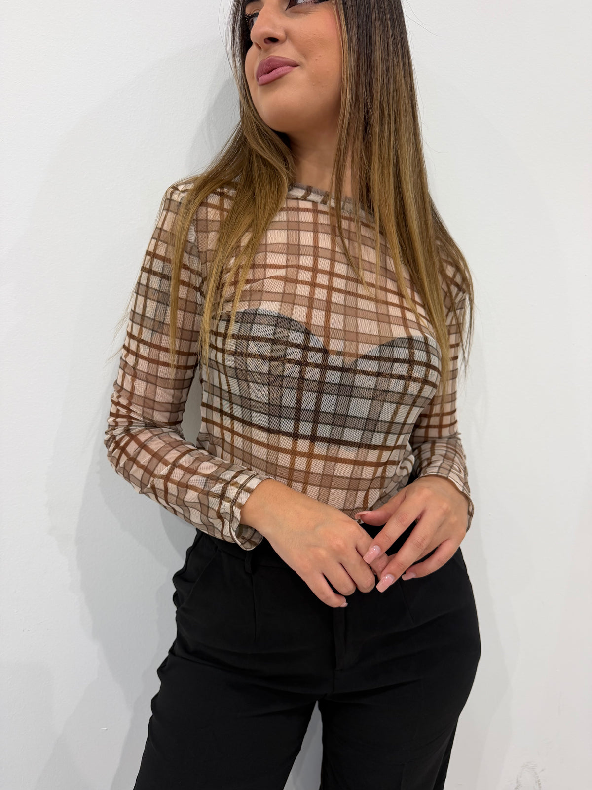 Maglia a quadri 39385