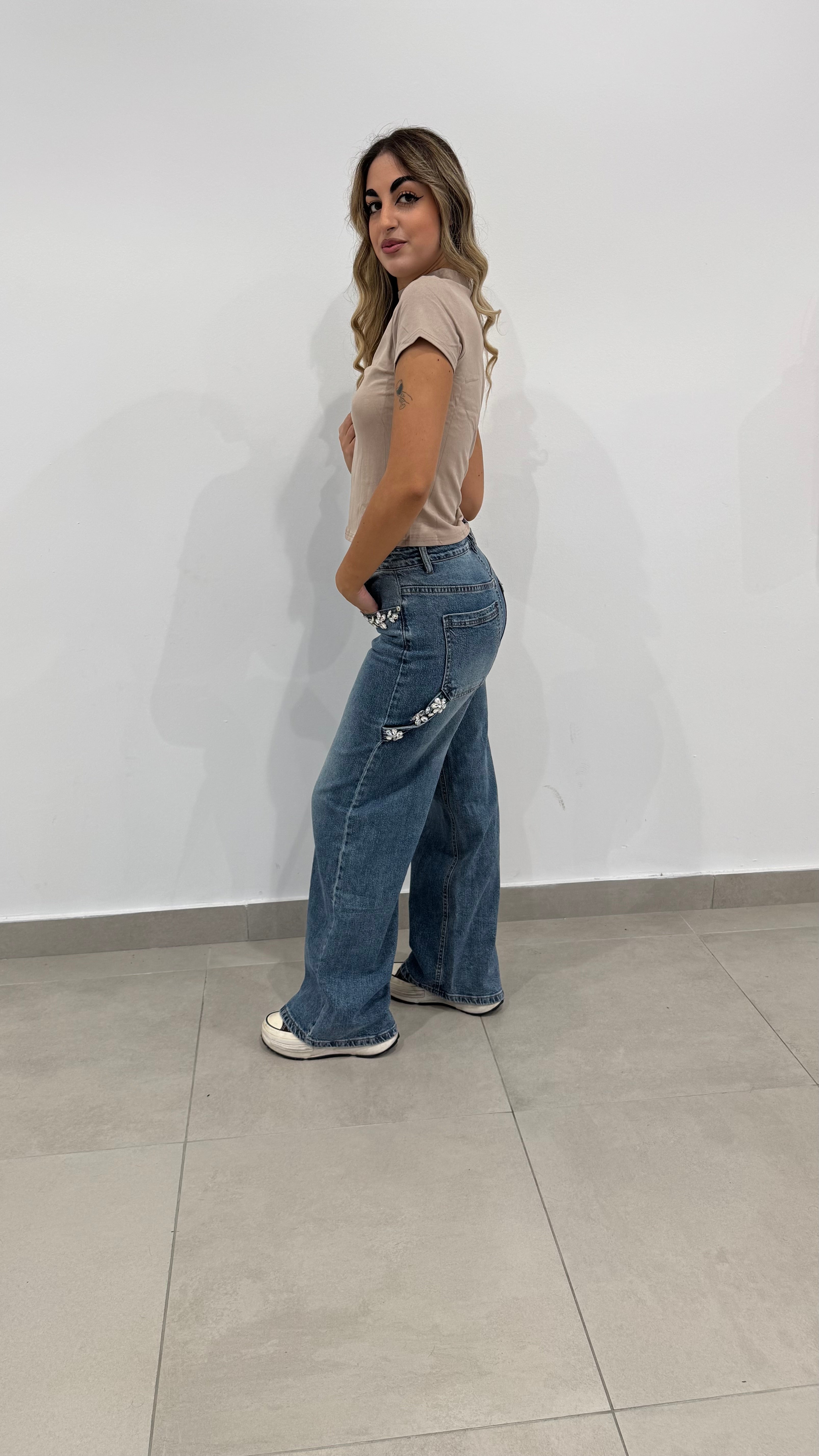 Jeans Cargo Swarovski v5022