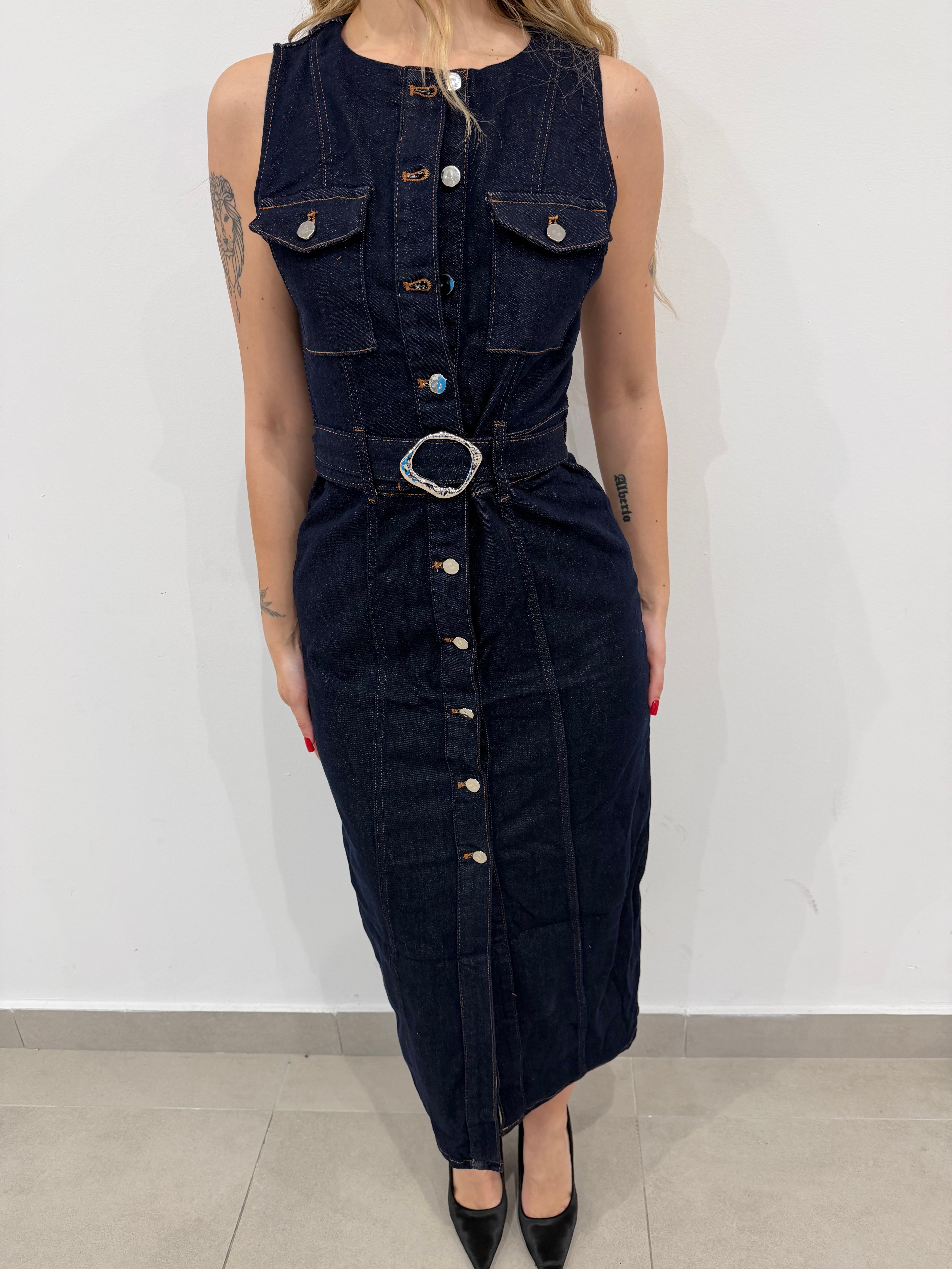 Abito in denim k908